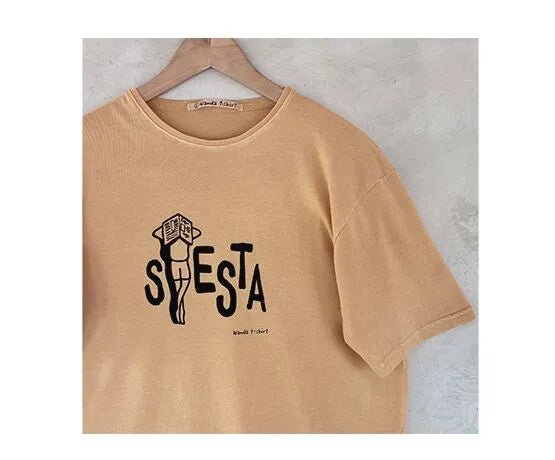 Camiseta Siesta Mostaza - Olokuti