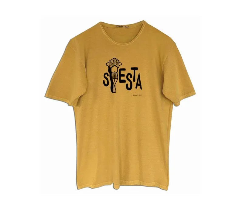 Camiseta Siesta Mostaza - Olokuti