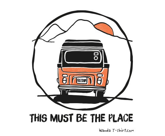 Camiseta "This must be the place" Tostado - Olokuti