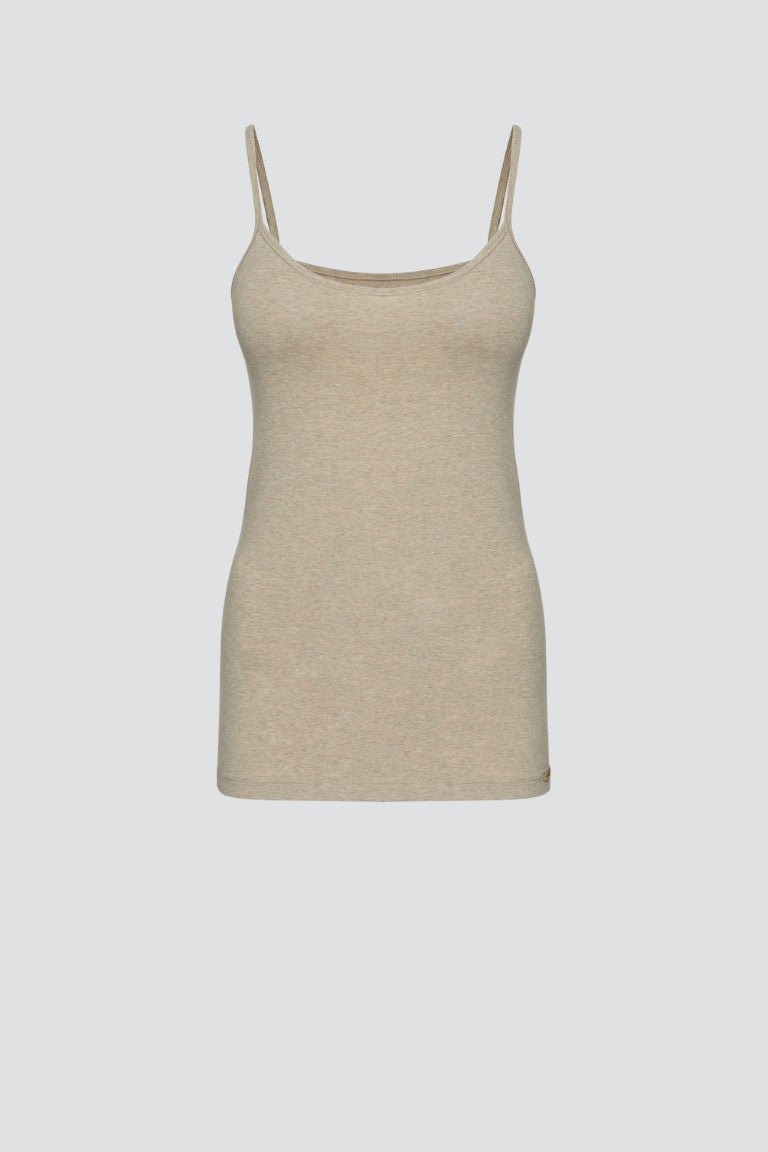Camiseta Tirantes finos Beige mezcla - Olokuti