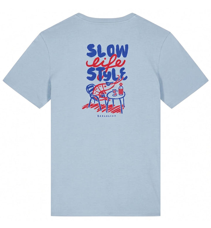 Camiseta Unisex Slow Life Style Sky blue - Olokuti