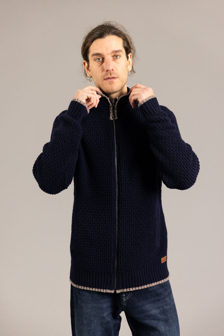 Chaqueta Capucha FENC Azul marino - Olokuti