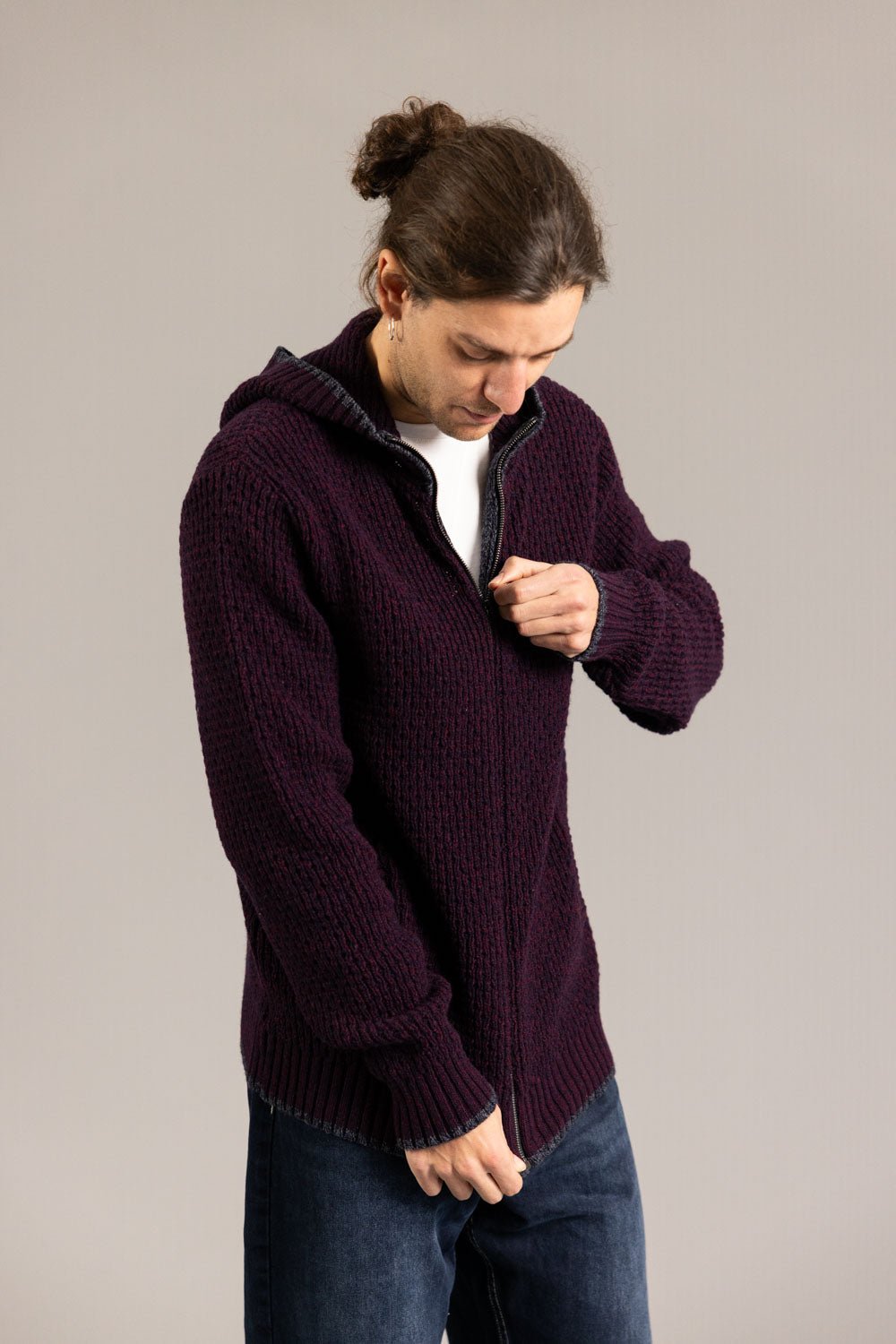 Chaqueta Capucha FENC Granate - Olokuti