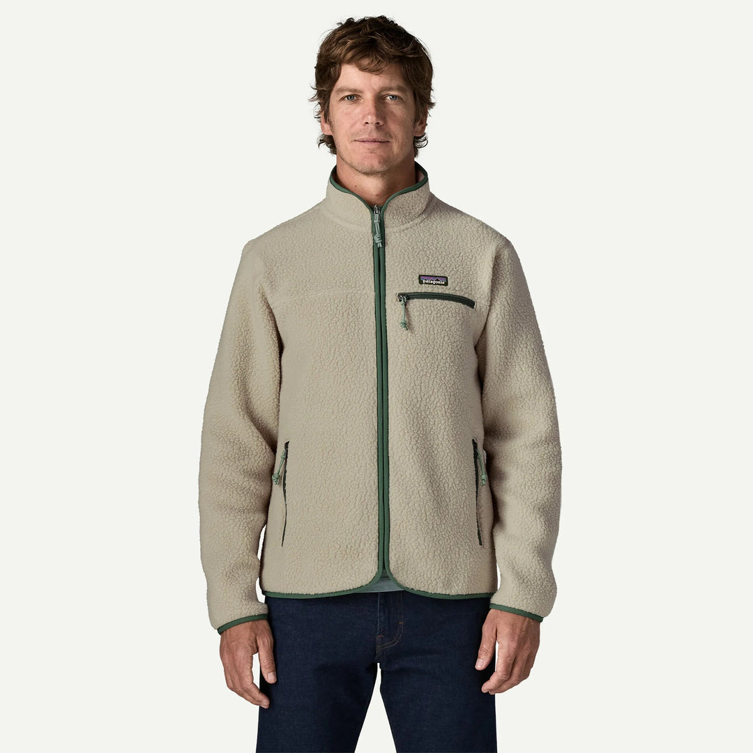 Chaqueta Retro Pile Jkt Pelican w/Canopy Green - Olokuti