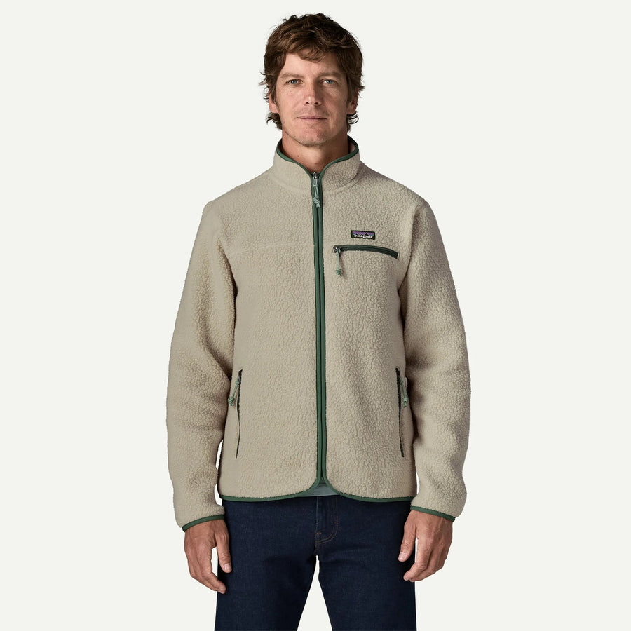 Chaqueta Retro Pile Jkt Pelican w/Canopy Green - Olokuti