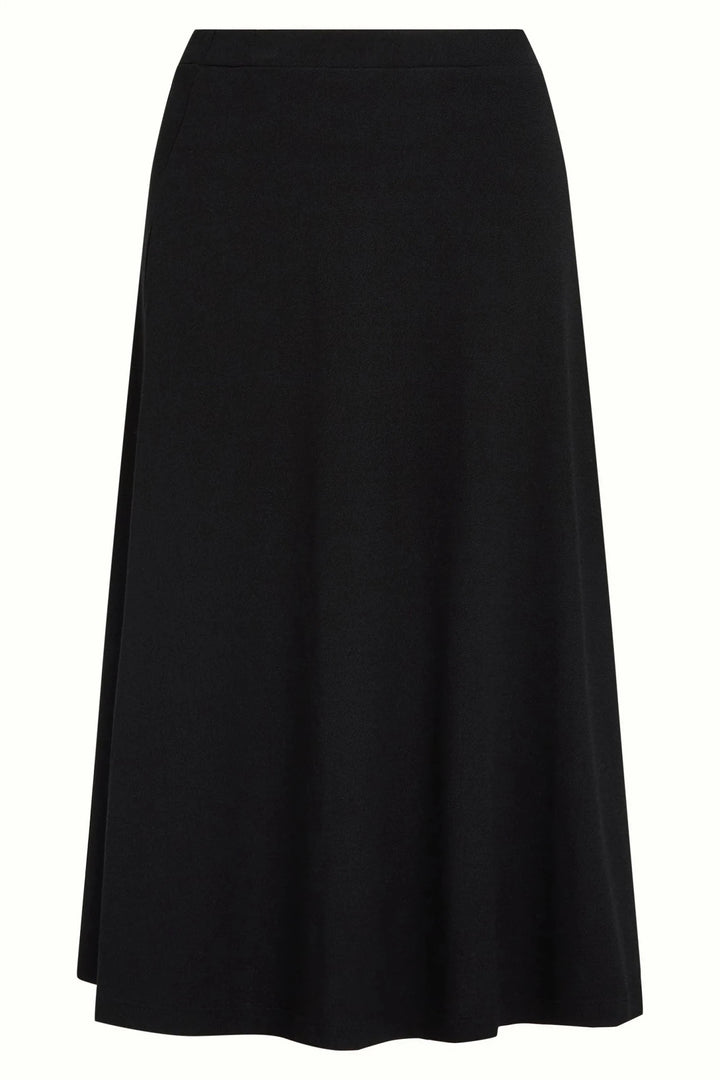 Falda Juno Milano Crepe Negro - Olokuti