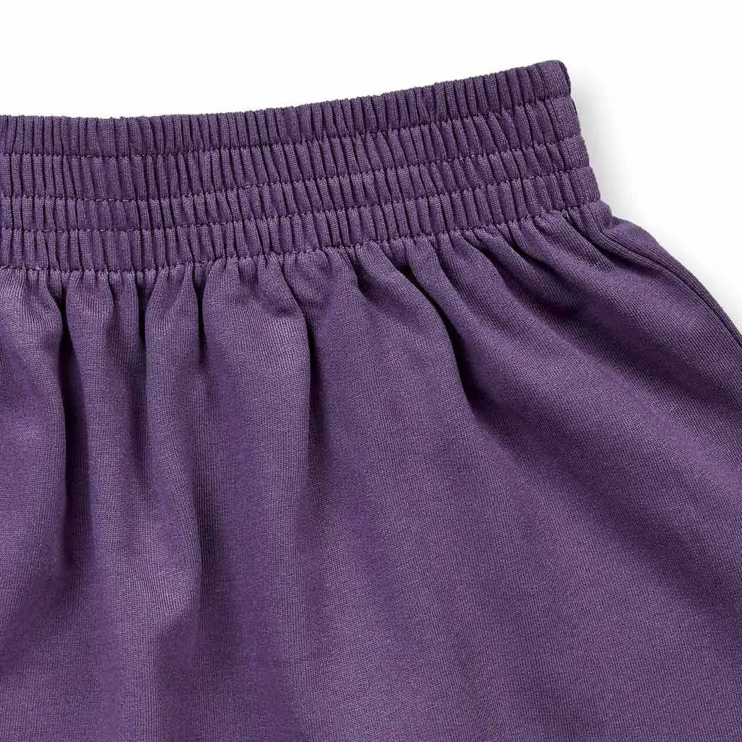 Falda MALIA Dark plum y Flores - Olokuti