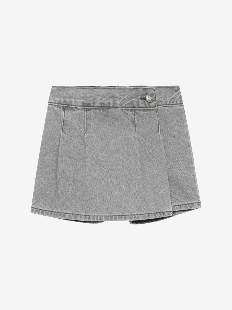Falda - pantalón corto mini Light Grey Denim - Olokuti