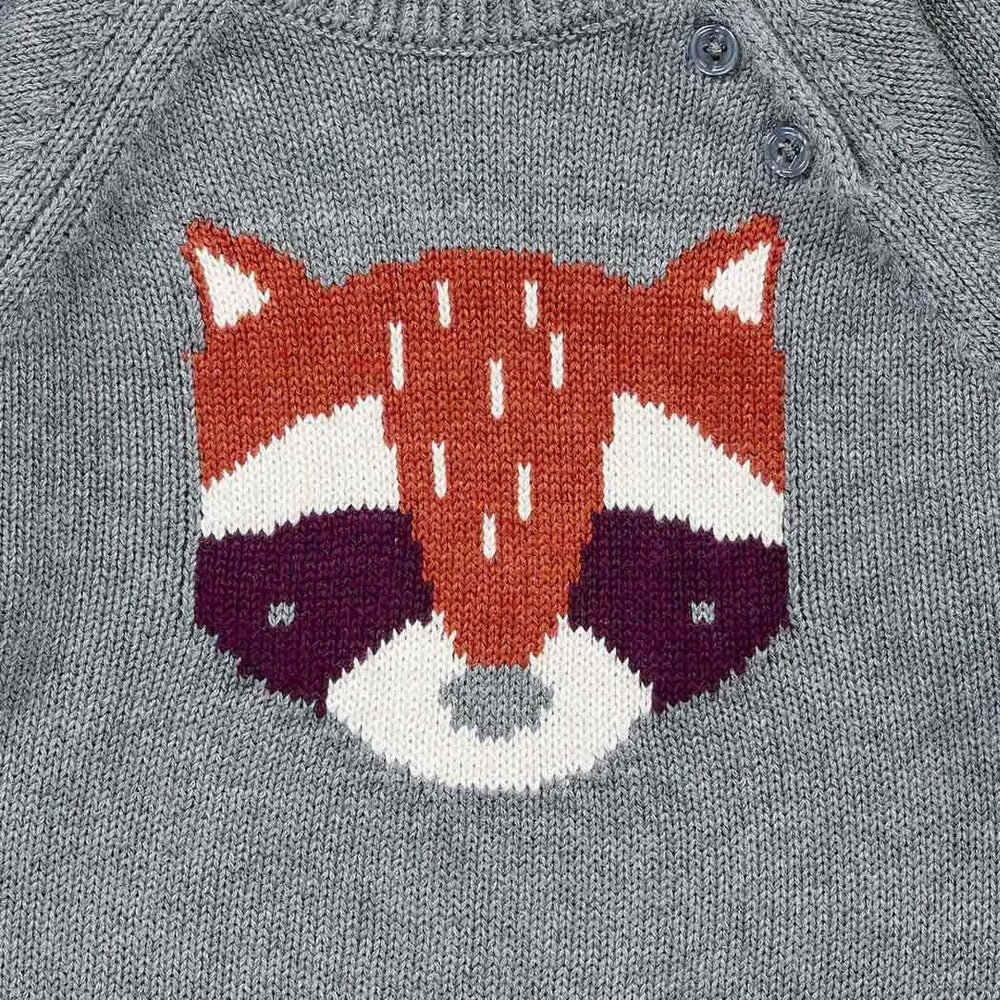 Jersey bebé Punto NAVIN Charcoal grey y Mapache - Olokuti