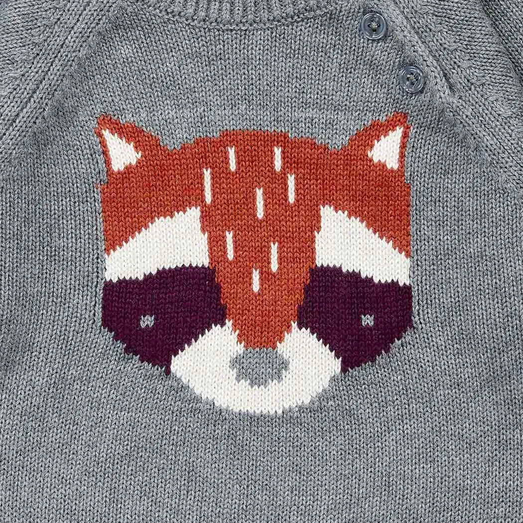 Jersey bebé Punto NAVIN Charcoal grey y Mapache - Olokuti