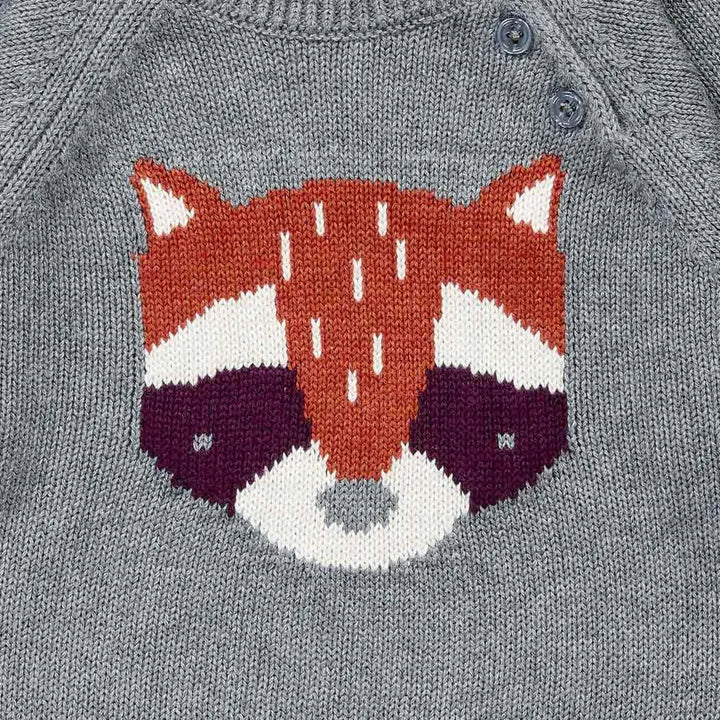Jersey bebé Punto NAVIN Charcoal grey y Mapache - Olokuti