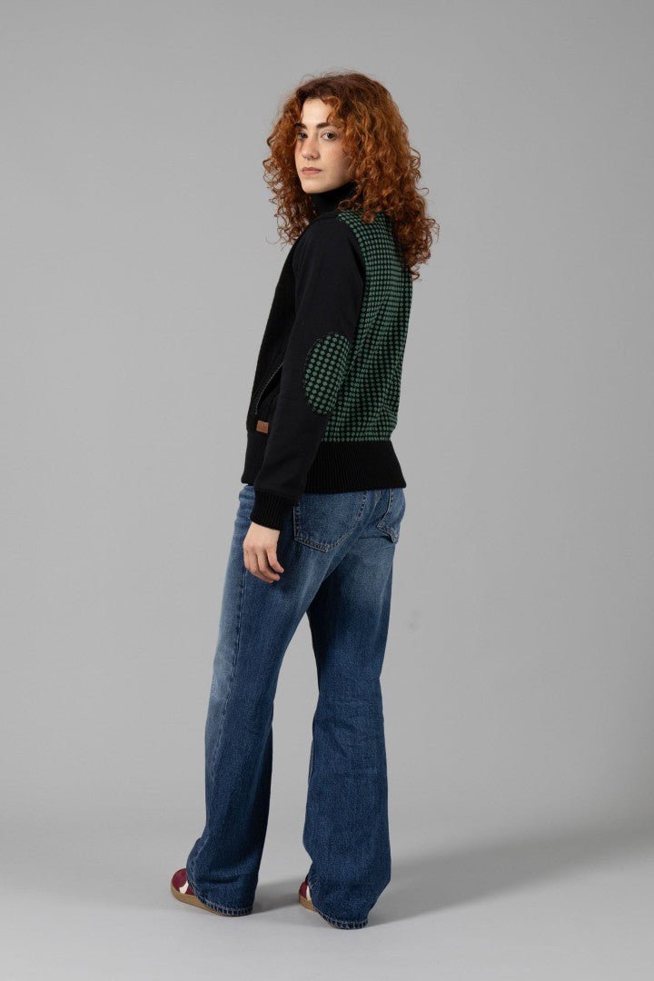 Jersey con cremallera NYORA Verde - Olokuti