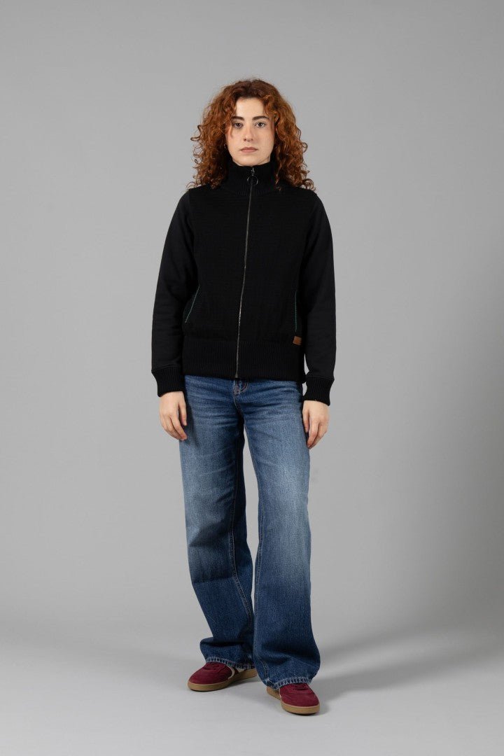 Jersey con cremallera NYORA Verde - Olokuti