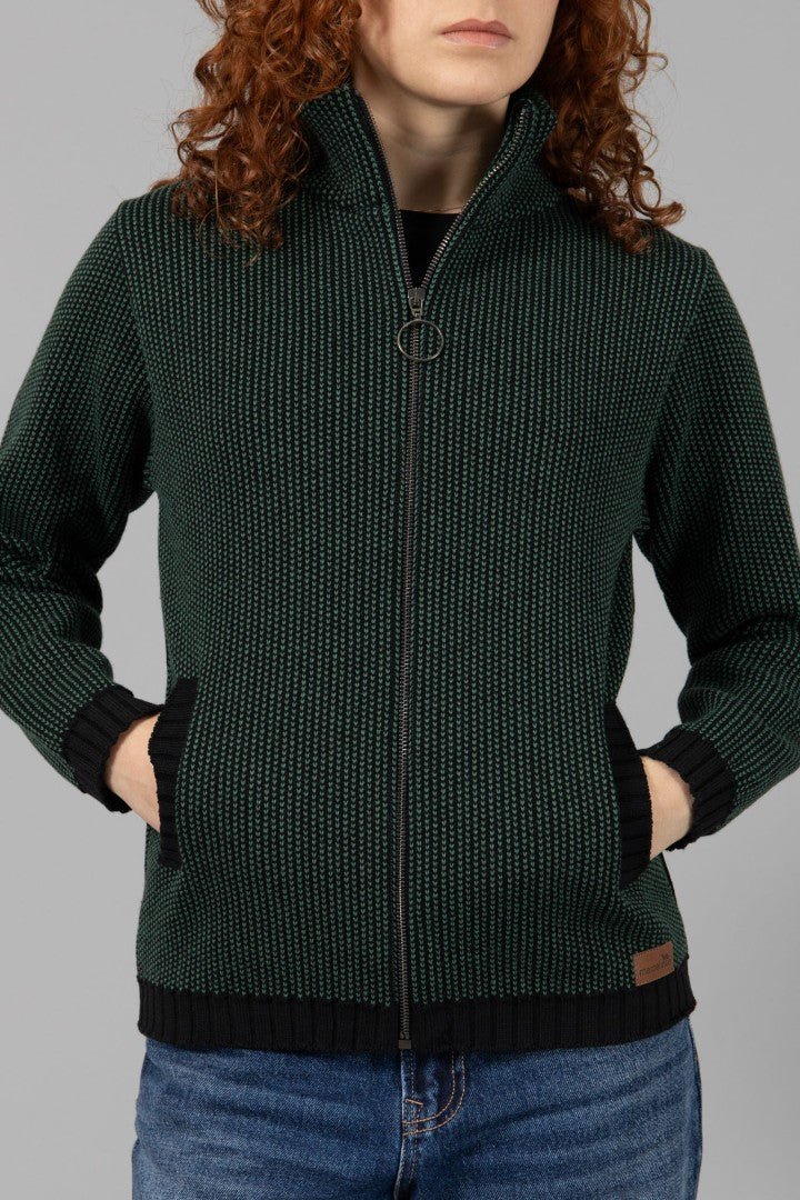 Jersey con cremallera ROQUETA Verde - Olokuti