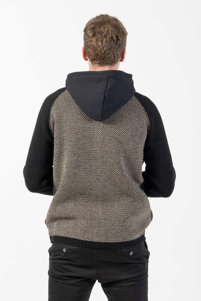 Jersey con cremallera y capucha Trill Beige - Olokuti