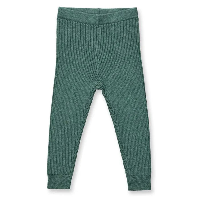 Leggings de punto YUMA Verde salvia oscuro - Olokuti