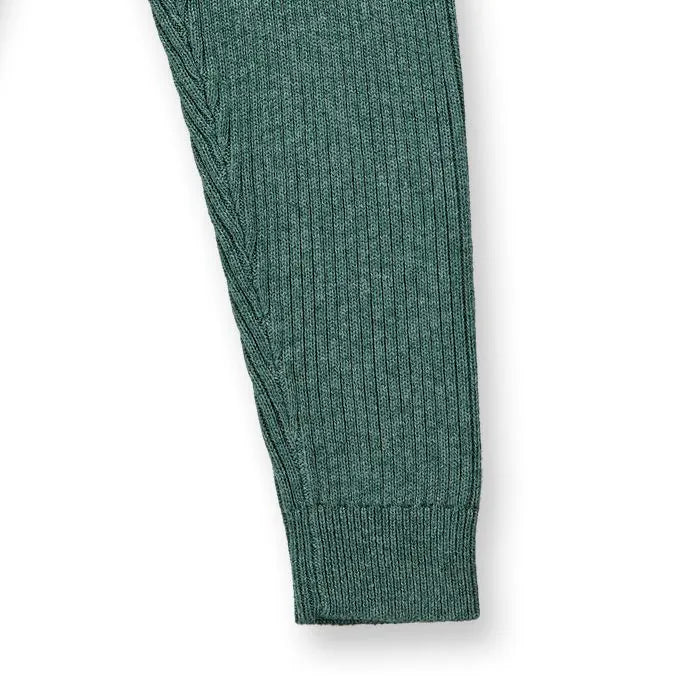 Leggings de punto YUMA Verde salvia oscuro - Olokuti