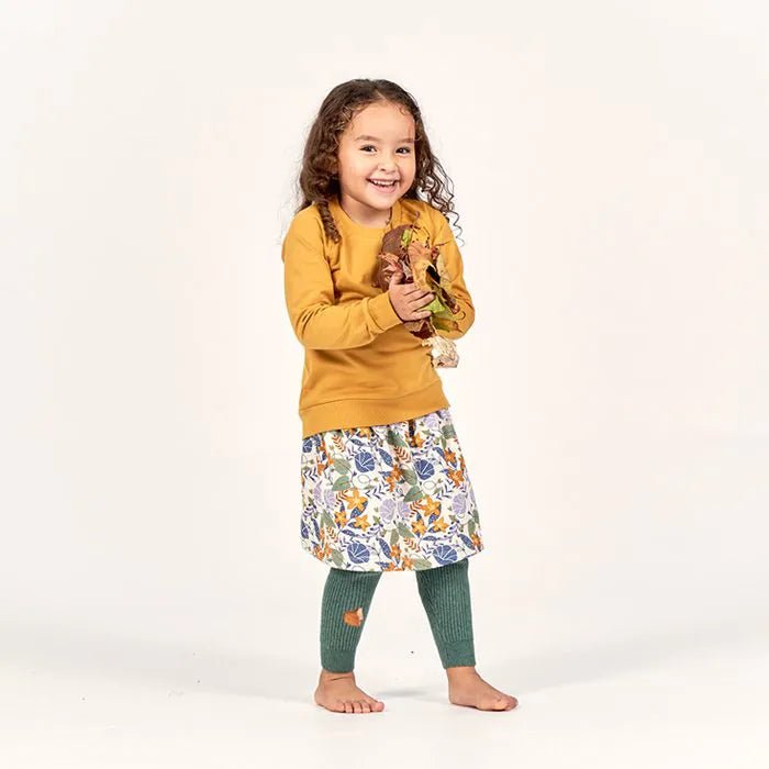 Leggings de punto YUMA Verde salvia oscuro - Olokuti