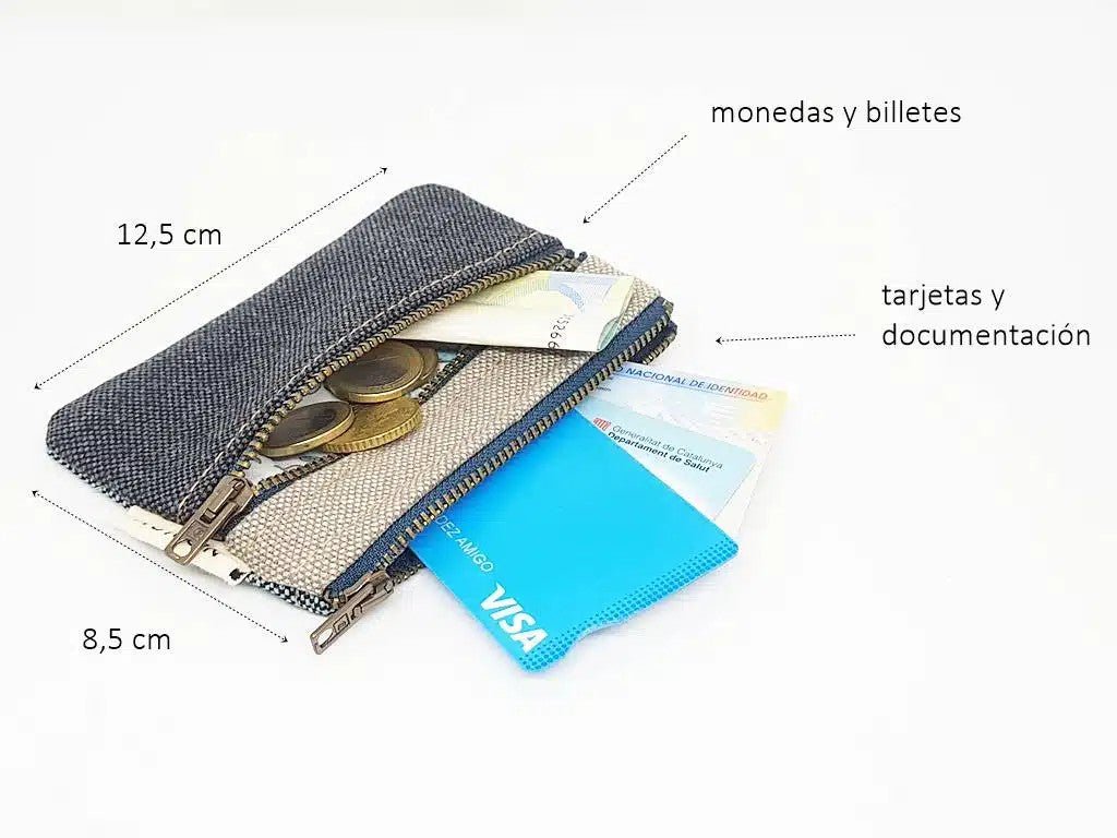 Monedero Doble Reciclado Estampado - Olokuti