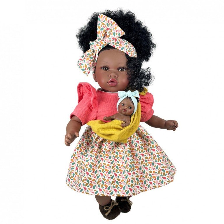 Muñeca Addis con Bebé Coral 45 cm. - 6420 - Olokuti