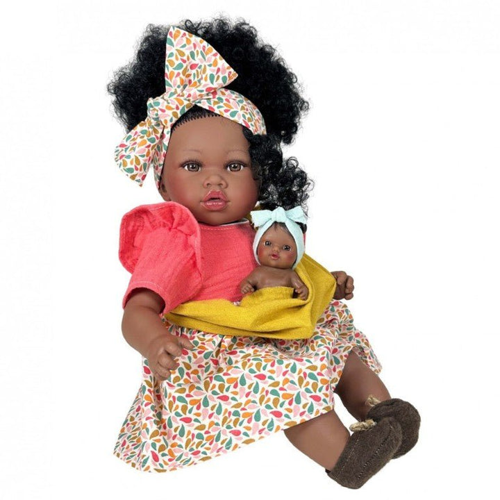 Muñeca Addis con Bebé Coral 45 cm. - 6420 - Olokuti