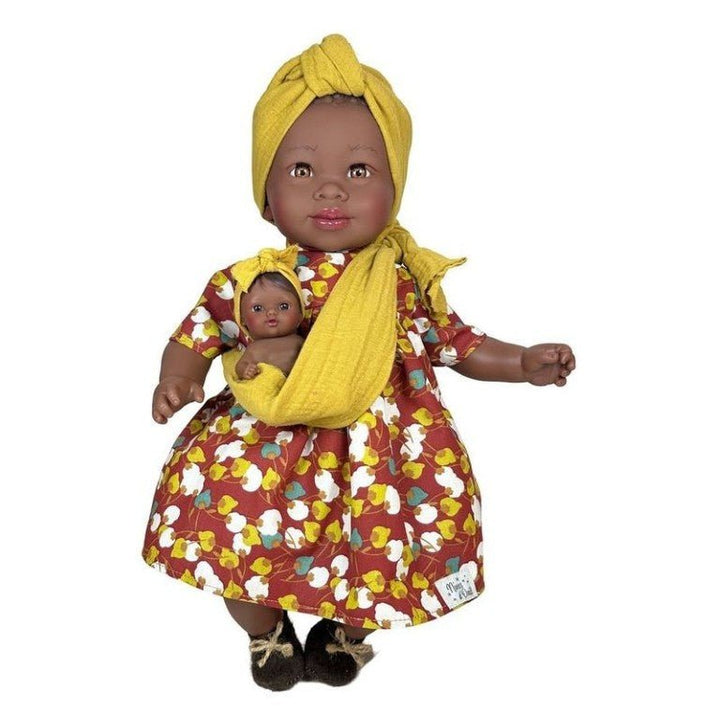 Muñeca María con Bebé Marrón 45 cm . - 6450 - Olokuti