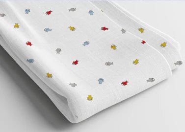 Muselina estampada 120x100 cm. - Olokuti