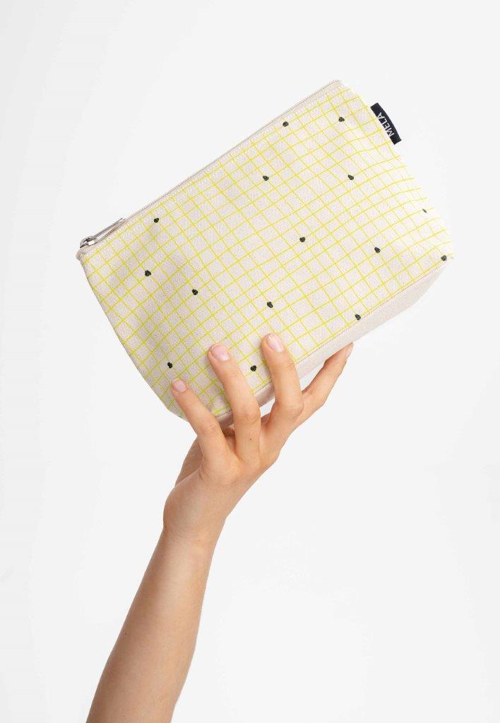 Neceser Big Pouch L Crudo - Cuadrícula - Olokuti