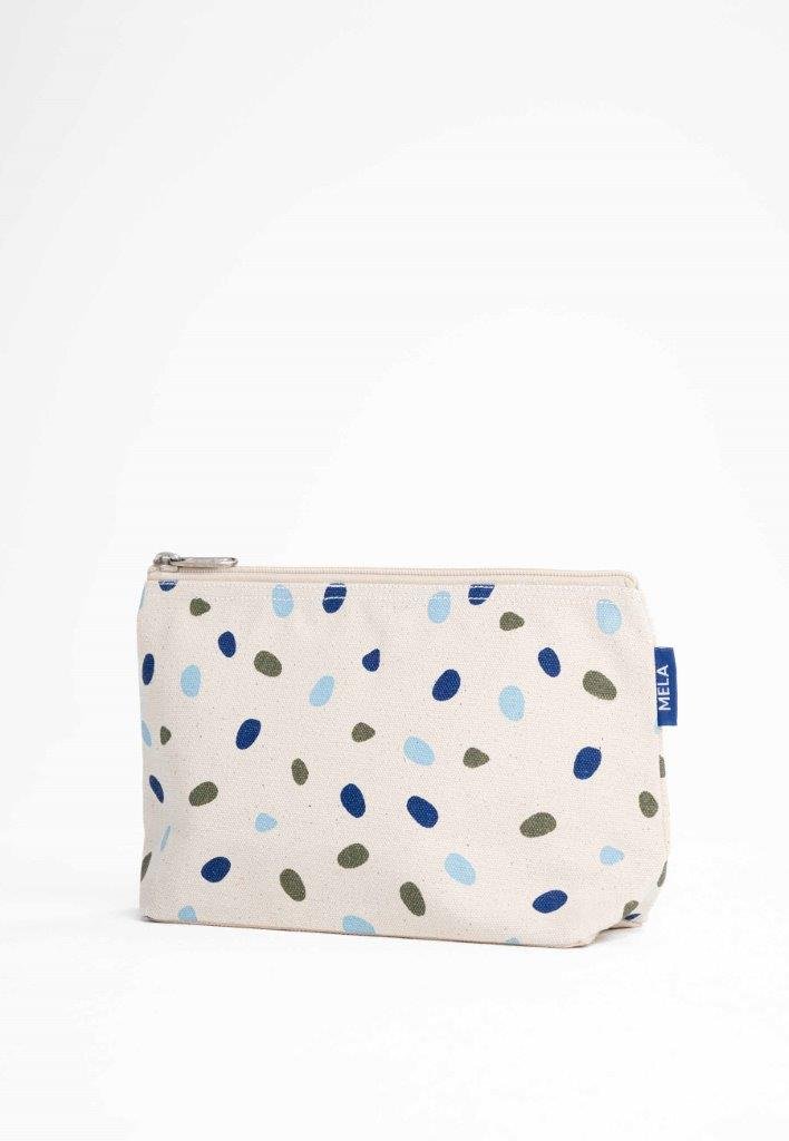 Neceser Big Pouch L Crudo - Topos azules - Olokuti
