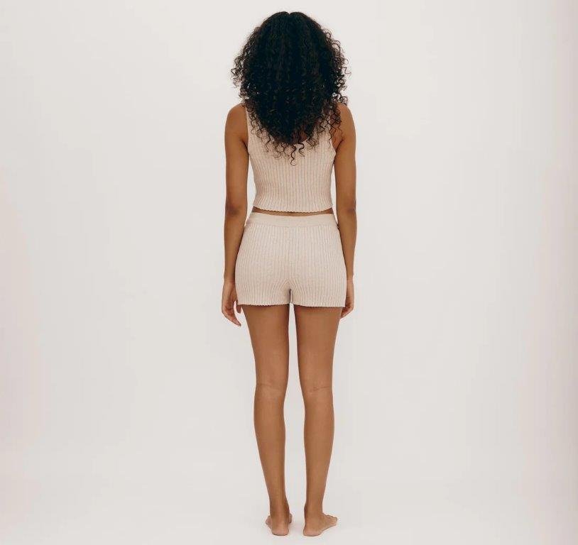 Pantalones cortos True Knit Avena - Olokuti