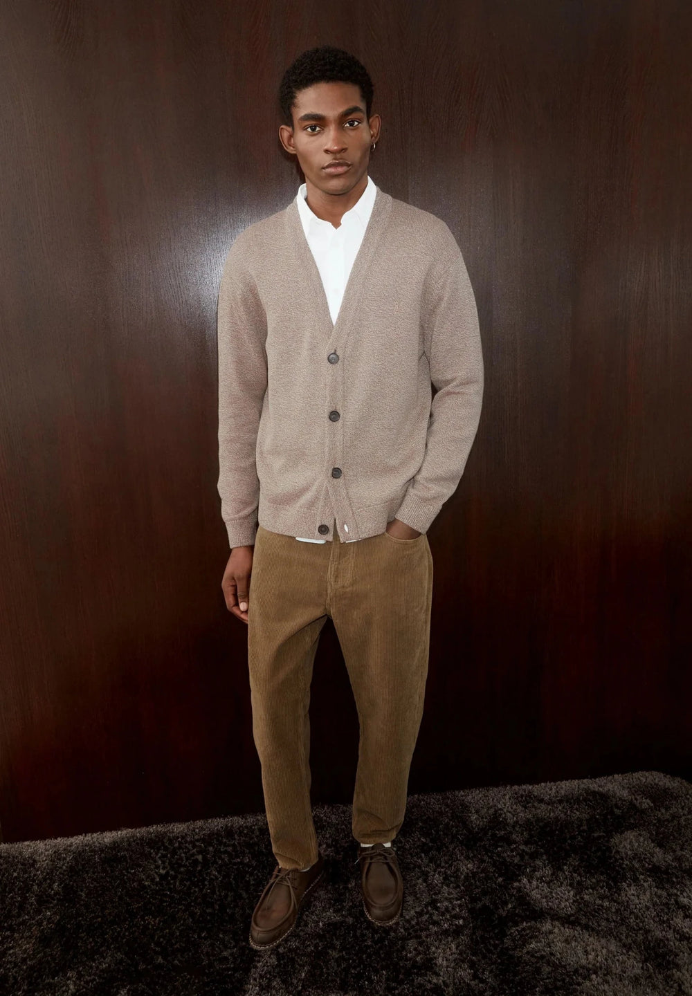 Pantalones de pana MAAKX RELAXED CORDUROY PANT Amberwood - Olokuti