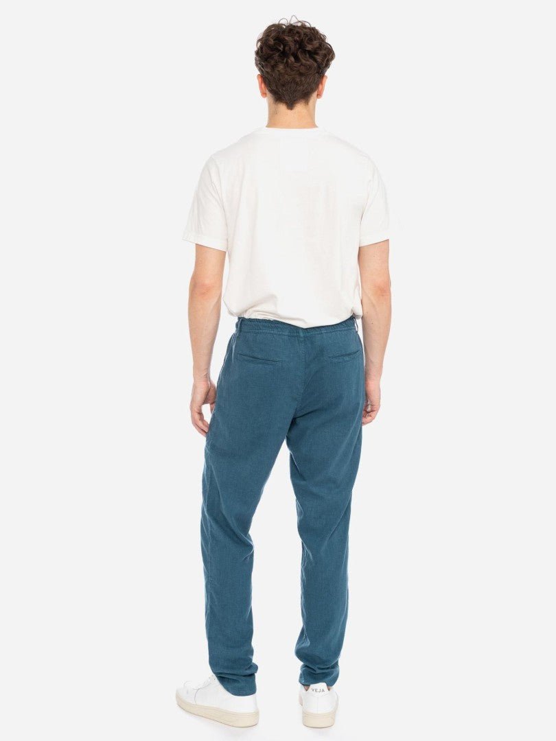 Pantalones largos unisex Banipal Lino Azul - Olokuti