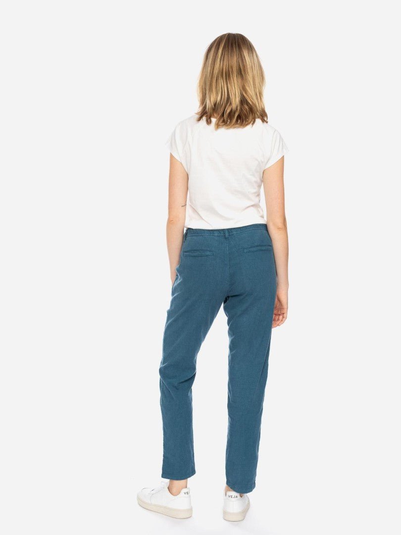 Pantalones largos unisex Banipal Lino Azul - Olokuti