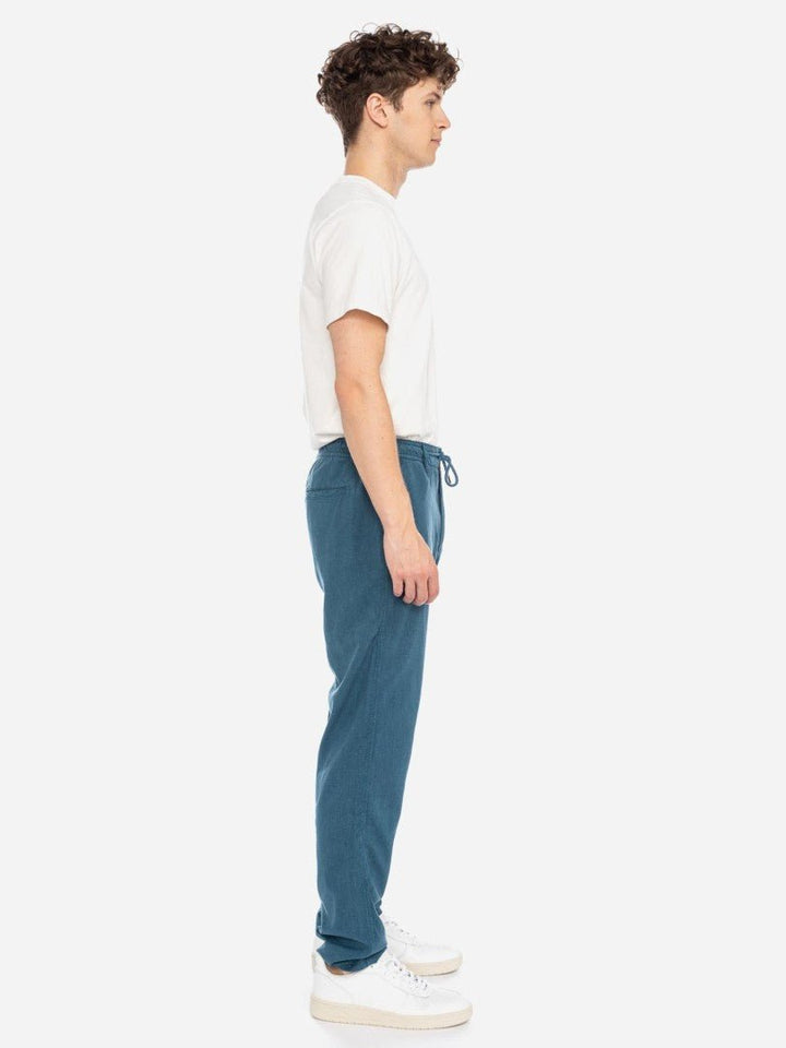 Pantalones largos unisex Banipal Lino Azul - Olokuti