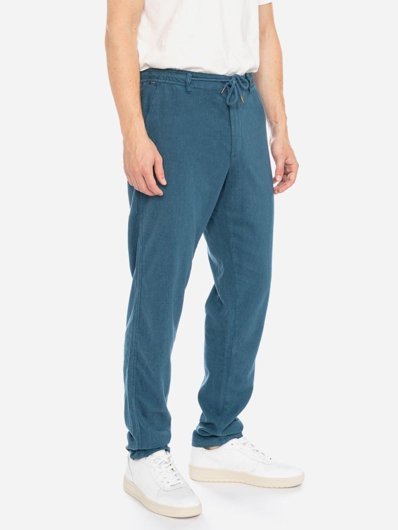 Pantalones largos unisex Banipal Lino Azul - Olokuti
