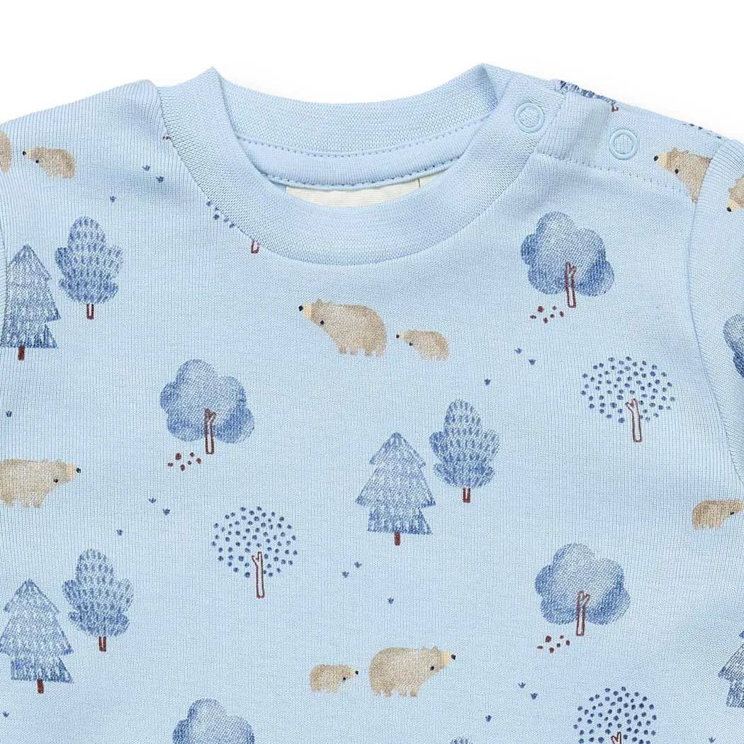 Pelele bebé m/l TONA Woodland Light Blue - Olokuti