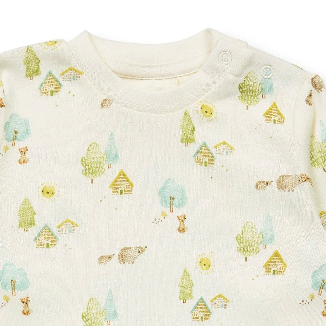 Pelele bebé m/l TONA Woodland White - Olokuti