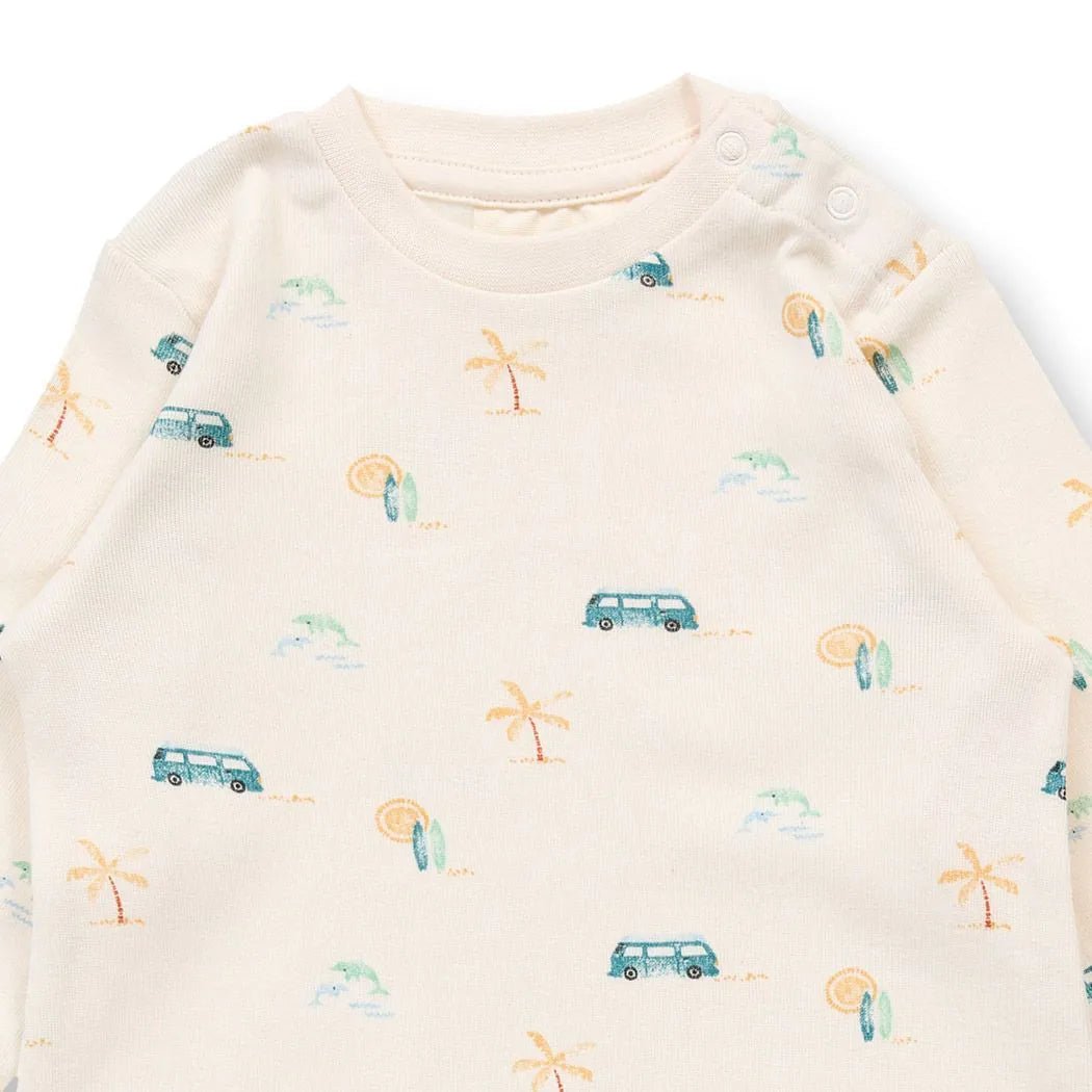Pelele de manga larga TONA Camper Blanco natural - Olokuti