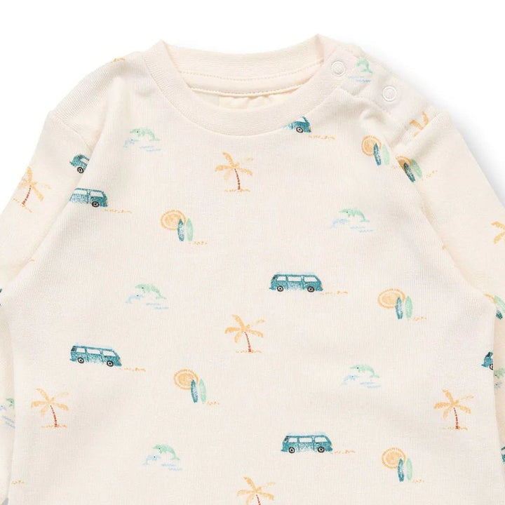 Pelele de manga larga TONA Camper Blanco natural - Olokuti