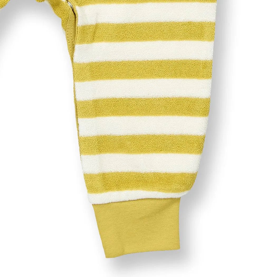 Pelele Felpa bebé m/l VIKTOR Rayas Mustard y Osos - Olokuti