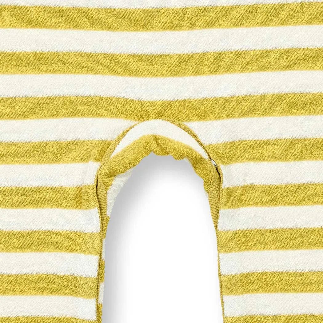 Pelele Felpa bebé m/l VIKTOR Rayas Mustard y Osos - Olokuti