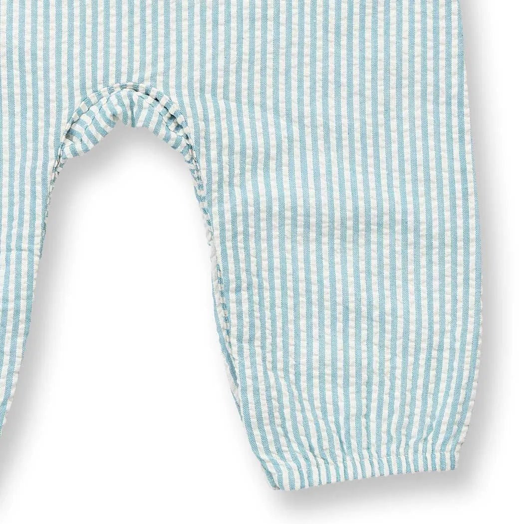 Pelele sin mangas MARIS Rayas azules con Leopardo - Olokuti