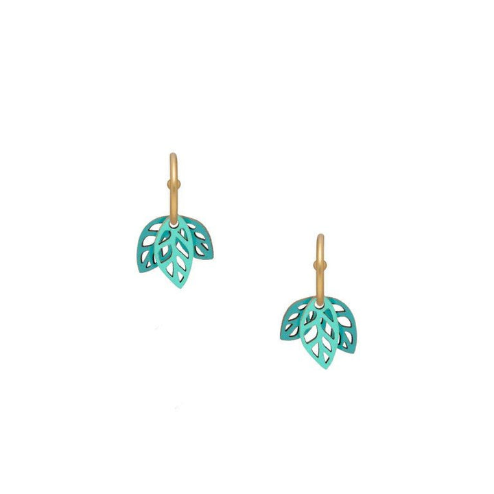 Pendientes aro Rustling Green Mini - Olokuti