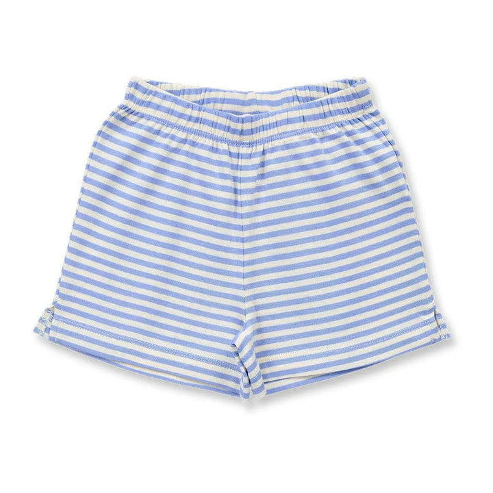 Pijama corto JULIA Fresa Blanco con rayas Azul - Olokuti