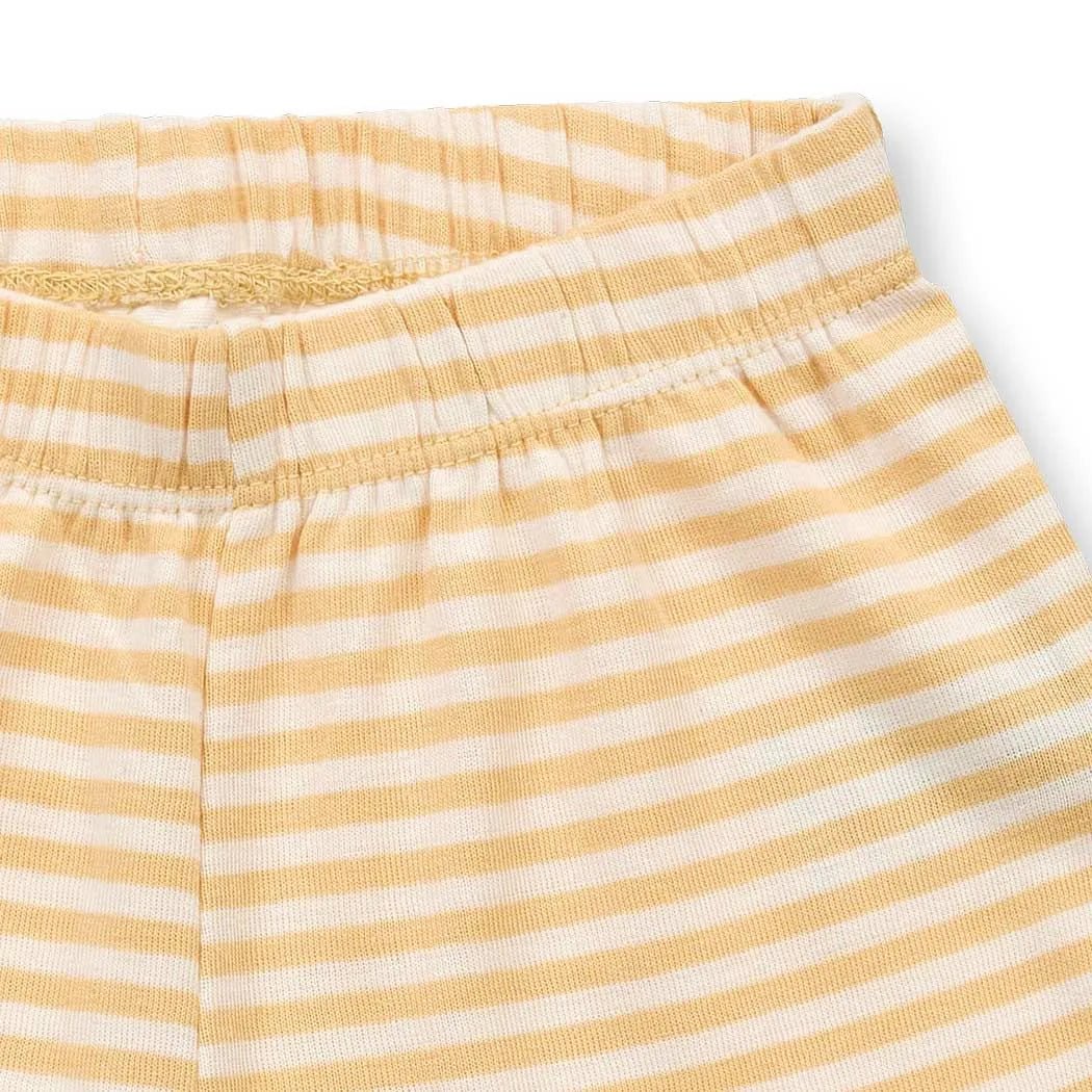 Pijama corto KAFKA Camper Verde menta y Rayas Amarillo - Olokuti