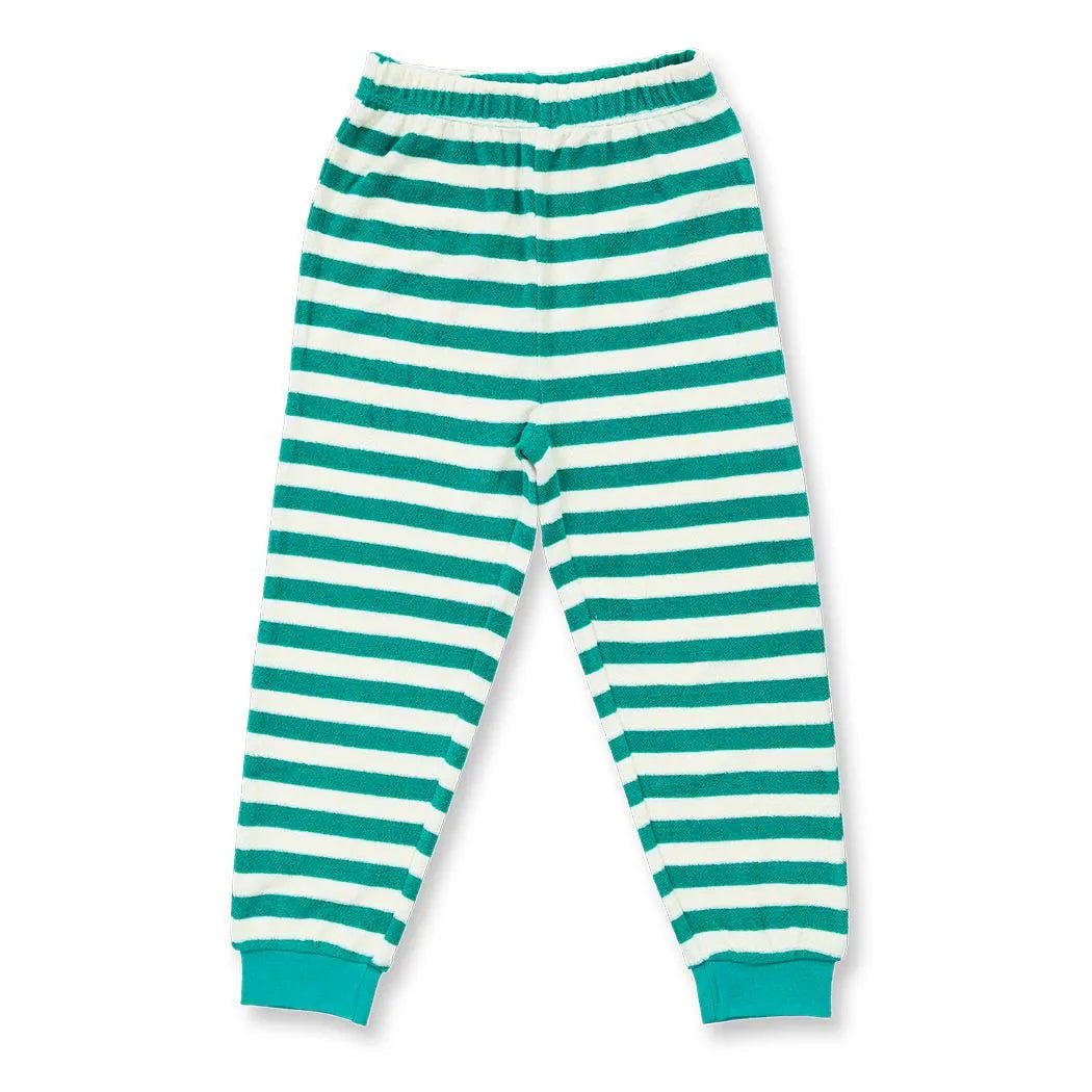Pijama Felpa LONG JOHN Terry Rayas Teal green y Oso - Olokuti