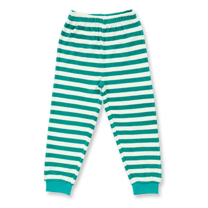 Pijama Felpa LONG JOHN Terry Rayas Teal green y Oso - Olokuti