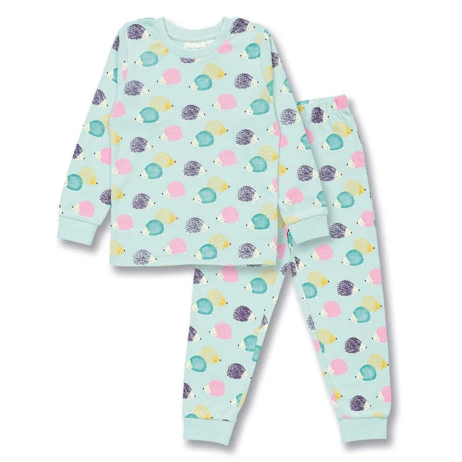 Pijama LONG JOHN Hedgehogs Icy Mint - Olokuti