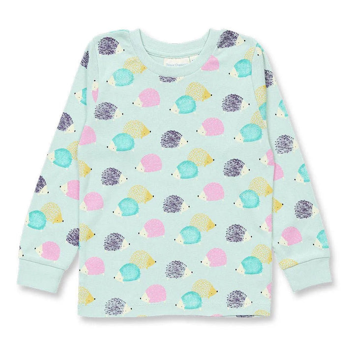 Pijama LONG JOHN Hedgehogs Icy Mint - Olokuti