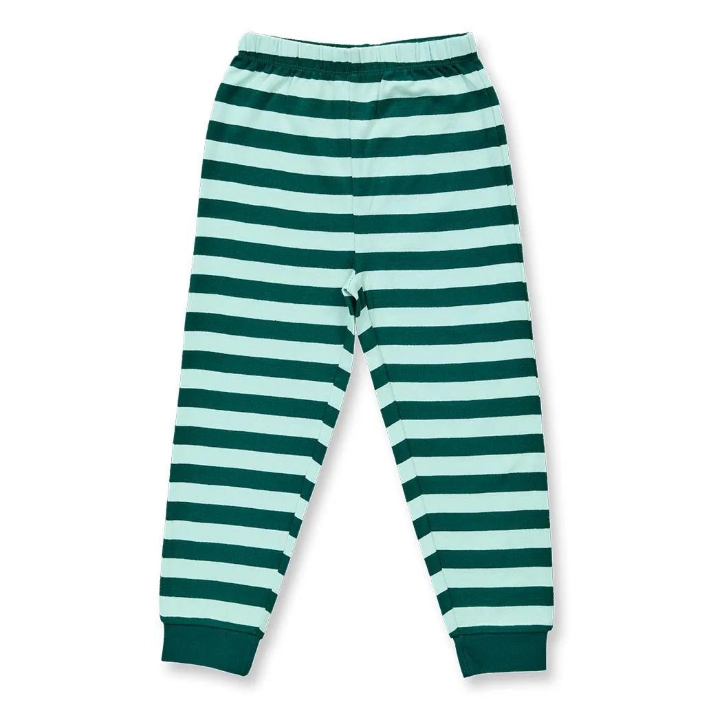 Pijama LONG JOHN Rayas Icy Mint y Oso - Olokuti